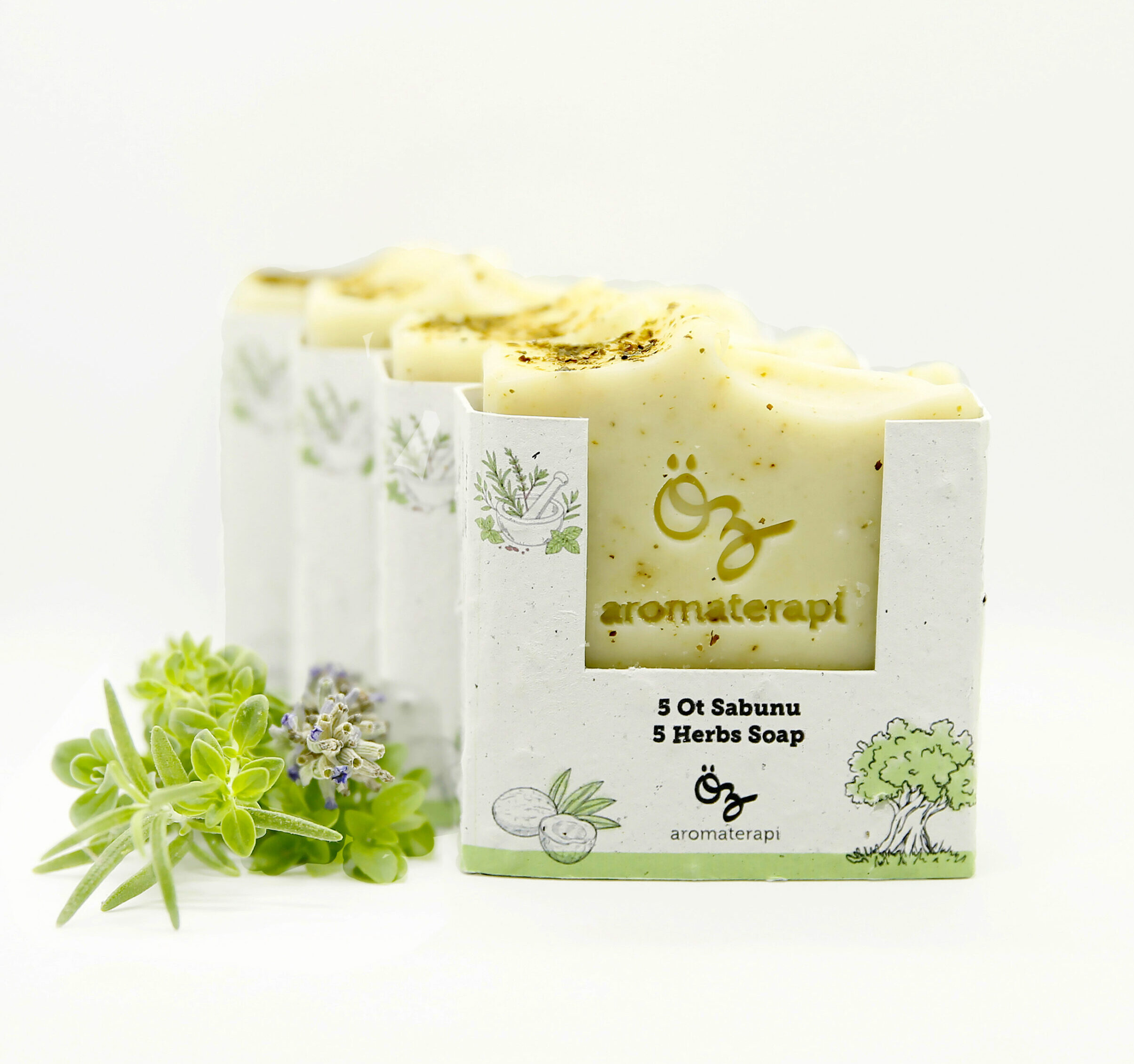 Beş Ot Sabunu- Five Herbs Soap - 140 gr